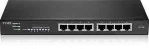 ZYXEL GS1915-8, 8-PORT GBE SMART SWITCH, HYBRID MODE, STANDALONE OR NEBULAFLEX CLOUD, DESKTOP, FANLESS