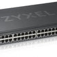 ZYXEL GS1920-48V2, 50 PORT SMART MANAGED SWITCH 48X GIGABIT COPPER AND 4X GIGABIT DUAL PERS., HYBRID MODE, STANDALONE OR NEBULAFLEX CLOUD