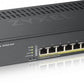 ZYXEL GS1920-8HPV2, 10 PORT SMART MANAGED SWITCH 8X GIGABIT COPPER AND 2X GIGABIT DUAL PERS., HYBRID MODE, STANDALONE OR NEBULAFLEX CLOUD, 130 WATT POE, FANLESS