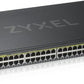 ZYXEL GS1920-48HPV2, 50 PORT SMART MANAGED POE SWITCH 48X GIGABIT COPPER POE AND 4X GIGABIT DUAL PERS., HYBRID MODE, STANDALONE OR NEBULAFLEX CLOUD, 375 WATT POE