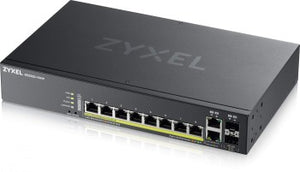 ZYXEL GS2220-10HP,EU REGION,8-PORT GBE L2 POE SWITCH WITH GBE UPLINK (1 YEAR NCC PRO PACK LICENSE BUNDLED)
