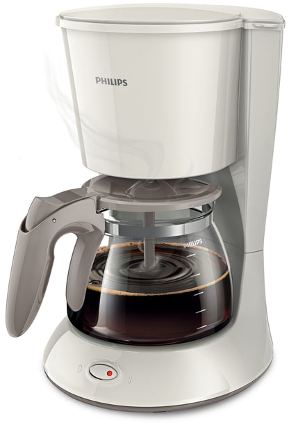 Philips Daily Collection Coffee maker HD7461/00 With glass jug White, damaged package