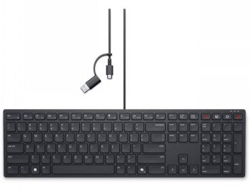 DELL PRO WIRED COLLABORATION KEYBOARD - KB525C - US INTERNATIONAL (QWERTY)