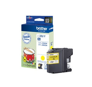 BROTHER LC22UY YELLOW INK CART 1200P