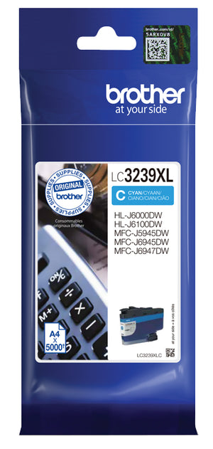 BROTHER LC3239XLC TONER HIGH CYAN 5000