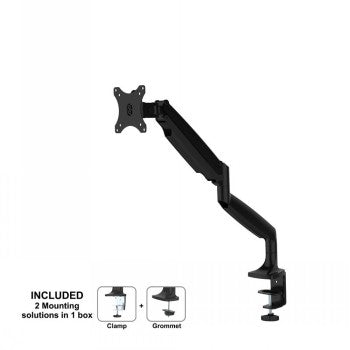 NEOMOUNTS FLAT SCREEN DESK MOUNT (10-32") DESK CLAMP/GROMMET