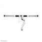NEOMOUNTS FLAT SCREEN DESK MOUNT (10-27") DESK CLAMP/GROMMET