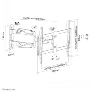 NEOMOUNTS FLAT SCREEN WALL MOUNT (TILT & TURN)