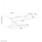 NEOMOUNTS BY NEWSTAR WORKSTATION - SIT-STAND WORKPLACE (HEIGHT ADJUSTMENT: 11-51 CM)