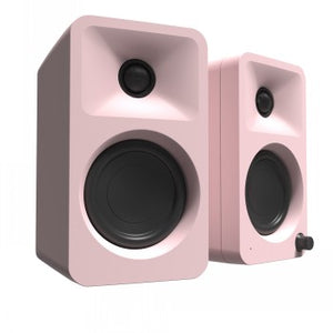KANTO AUDIO 100W POWERED REFERENCE DESKTOP SPEAKERS WITH BLUETOOTH - PINK, PAIR (INCLUDES TYPE C POWER CORD)