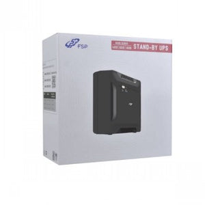 FSP NANO600 600VA/360W,INPUT VOLTAGE: 110/120VAC OR 220/230/240VAC, INPUT/VOLTAGE RANGE: 180-270VAC, INPUT FREQUENZ 60/50 HZ, 1*12V/7AH, 2*SCHUKO