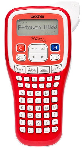 BROTHER PT-H100R LABEL THERMO PRINTER PORTABLE (WHITE-RED)