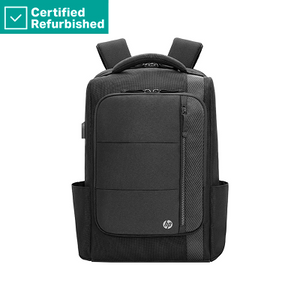 RENEW GOLD Executive 16 Backpack, Water Resistant, Expandable, Cable Pass-through USB-C port - Black, Grey