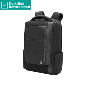 RENEW GOLD Executive 16 Backpack, Water Resistant, Expandable, Cable Pass-through USB-C port - Black, Grey