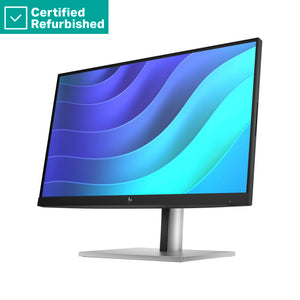 RENEW SILVER HP E22 G5 FHD Monitor - 21.5" 1920x1080 FHD 250-nit 75Hz AG, IPS, HDMI/DisplayPort, 4x USB-A, height adjustable/tilt/swivel/pivot, 1 years