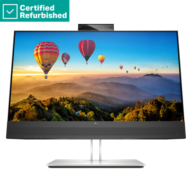 RENEW SILVER HP E24m G4 FHD Conferencing Monitor - 23.8" 1920x1080 FHD 300-nit 75Hz AG, IPS, USB-C(65W)/HDMI/DisplayPort Daisy-Chain, 4x USB-A, speakers, 5MP webcam, RJ-45 LAN, height adjustable/tilt/swivel/pivot, 2 years