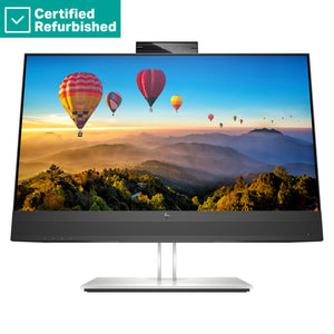 RENEW SILVER HP E24m G4 FHD Conferencing Monitor - 23.8" 1920x1080 FHD 300-nit 75Hz AG, IPS, USB-C(65W)/HDMI/DisplayPort Daisy-Chain, 4x USB-A, speakers, 5MP webcam, RJ-45 LAN, height adjustable/tilt/swivel/pivot, 2 years