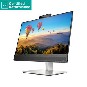 RENEW SILVER HP E24m G4 FHD Conferencing Monitor - 23.8" 1920x1080 FHD 300-nit 75Hz AG, IPS, USB-C(65W)/HDMI/DisplayPort Daisy-Chain, 4x USB-A, speakers, 5MP webcam, RJ-45 LAN, height adjustable/tilt/swivel/pivot, 2 years