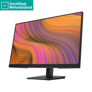 RENEW SILVER HP P24h G5 FHD Monitor - 23.8" 1920x1080 FHD 250-nit 75Hz AG, IPS, HDMI/VGA/DisplayPort, speakers, height adjustable/tilt, 1 years