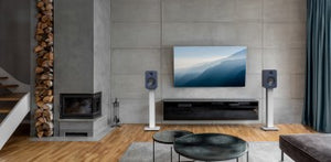 KANTO AUDIO 200W POWERED BOOKSHELF SPEAKERS WITH HDMI ARC, USB-C, AND BLUETOOTH 5.3 - MATTE BLUE, PAIR (INCL. TYPE C POWER CORD)