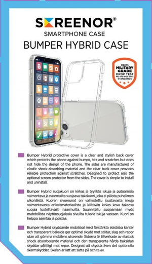 SCREENOR BUMPER IPHONE 12 / 12 PRO TRANSPARENT