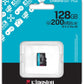 KINGSTON 128 GB MICROSDXC CANVAS GO! PLUS GEN4 200R A2 U3 WITHOUT ADAPTER