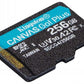 KINGSTON 256 GB MICROSDXC CANVAS GO! PLUS GEN4 200R A2 U3 WITHOUT ADAPTER