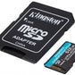 KINGSTON 512 GB MICROSDXC CANVAS GO! PLUS GEN4 200 MT/S A2 U3 V30 CARD + ADAPTER