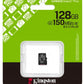 KINGSTON 128GB MICOSDXC CANVAS SELECT PLUS GEN3 CARD