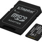 KINGSTON 512GB MICROSDXC CANVAS SELECT PLUS GEN3 CARD+ SD-ADAPTER