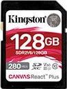 KINGSTON 128GB CANVAS REACT PLUS SDXC UHS-II 280R/100W U3 V60 FOR FULL HD/4K
