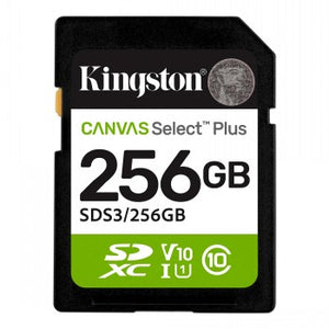 KINGSTON 256GB CANVAS SELECT PLUS SD -MUISTIKORTTI