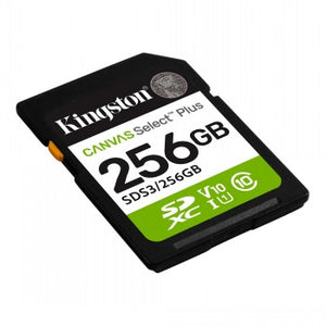 KINGSTON 256GB CANVAS SELECT PLUS SD -MUISTIKORTTI
