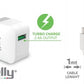 CELLY TRAVEL CHARGER TURBO+TYPE-C CABLE