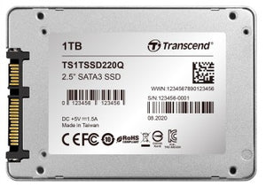 TRANSCEND SSD220Q 1TB SSD 2.5" SATA3 QLC NAND
