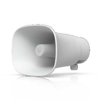 UBIQUITI AI HORN SPEAKER ALL-WEATHER POE 120 DB HORN SPEAKER WITH ADVANCED AI ALERT FUNCTIONALITY AND VERSATILE WALL, CORNER, AND POLE MOUNTING OPTIONS