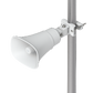 UBIQUITI AI HORN SPEAKER ALL-WEATHER POE 120 DB HORN SPEAKER WITH ADVANCED AI ALERT FUNCTIONALITY AND VERSATILE WALL, CORNER, AND POLE MOUNTING OPTIONS