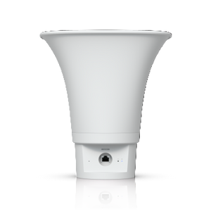 UBIQUITI AI HORN SPEAKER ALL-WEATHER POE 120 DB HORN SPEAKER WITH ADVANCED AI ALERT FUNCTIONALITY AND VERSATILE WALL, CORNER, AND POLE MOUNTING OPTIONS