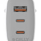CELLY UP TC 1 USB 2 USB-C 65W WH