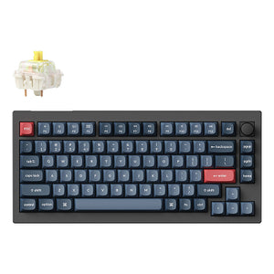 Keychron V1 Max RGB - US Layout - Hot-Swappable Gateron Jupiter Banana Wireless Keyboard
