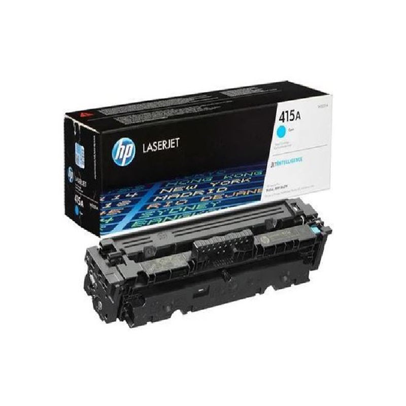 HP 415A Cyan Laser Toner Cartridge, 2100 pages, for HP Color LaserJet Pro M454dn, M479