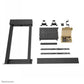 NEOMOUNTS BY NEWSTAR MOTORISED WALL STAND INCL. STORAGE BOX, 10 CM. WHEELS VESA 100X100 UP TO 800X600 BLACK