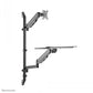 NEOMOUNTS WALL MOUNTED SIT-STAND WORKSTATION (SCREEN, KEYBOARD & MOUSE)