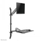 NEOMOUNTS WALL MOUNTED SIT-STAND WORKSTATION (SCREEN, KEYBOARD & MOUSE)