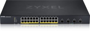 ZYXEL XGS1935-28HP, 28 PORT LITE-L3 SMART MANAGED POE SWITCH, 24X GIGABIT POE AND 4X 10G SFP+, HYBRID MODE, STANDALONE OR NEBULAFLEX CLOUD, 375 WATT POE