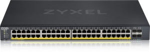 ZYXEL XGS1935-52HP, 52 PORT LITE-L3 SMART MANAGED POE SWITCH, 48X GIGABIT POE AND 4X 10G SFP+, HYBRID MODE, STANDALONE OR NEBULAFLEX CLOUD, 375 WATT POE