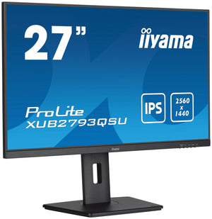 iiyama 27" IPS-panel, 2560x1440@100Hz QHD,1ms, 15cm Height Adj. Stand, 300nits,HDMI, DP, Speakers, USB 2x3.2
