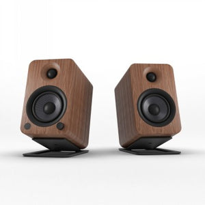 KANTO AUDIO 5.25" DRIVER - POWERED SPEAKERS WITH BLUETOOTH® AND PHONO PREAMP - WALNUT (INCL. TYPE F & G POWER CORDS)