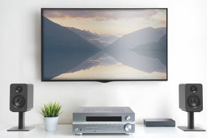 KANTO AUDIO PAIR - PASSIVE SPEAKERS WITH 1" SILK DOME TWEETER AND 4" KEVLAR WOOFER - BLACK