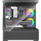 Case|XILENCE|XG172|MidiTower|Case product features Fan control panel/Transparent panel|Not included|Colour Black|XG172